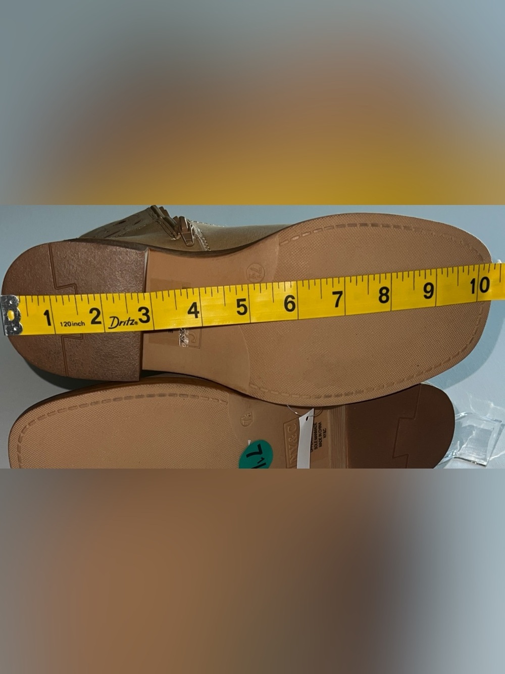 NWT New York & Company Curtis Camel Cutout chunky heel Tall Boots Sz 7.5 Campus - Picture 11 of 16